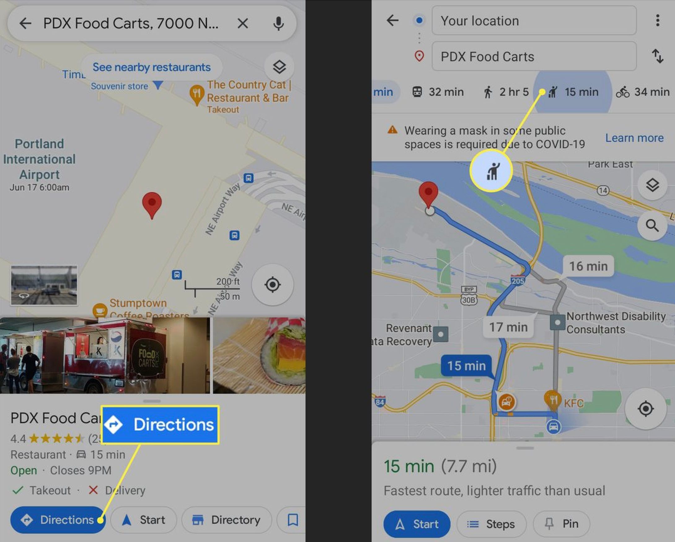 Prenota un passaggio direttamente da Google Maps