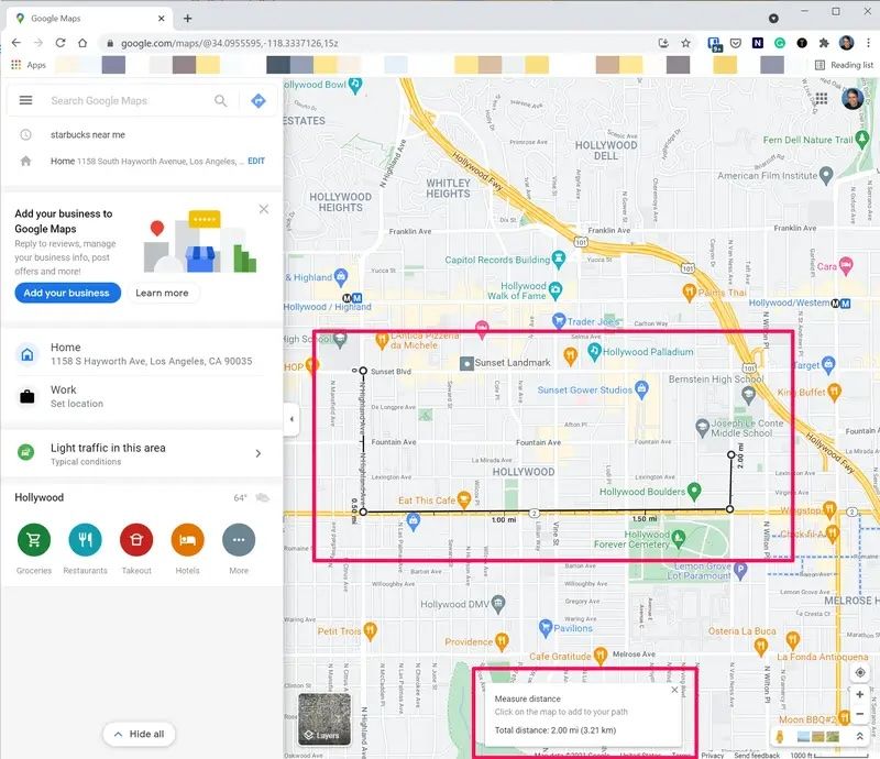 Distance Measuring in Custom Routes