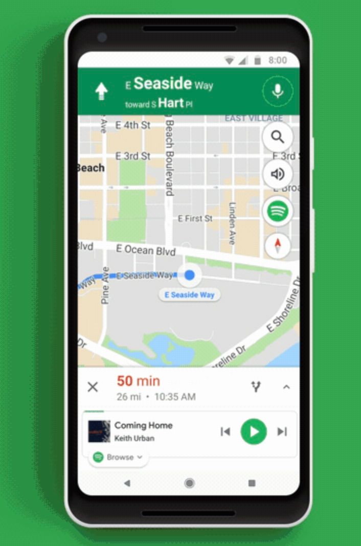 Ascolta musica durante la navigazione su Google Maps